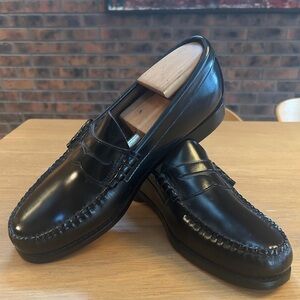 G.H. Bass Weejuns Black Leather Penny Loafers – Handcrafted NEW